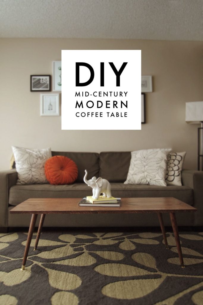 DIY Mid-Century Modern Coffee Table - Jamie Bartlett Design