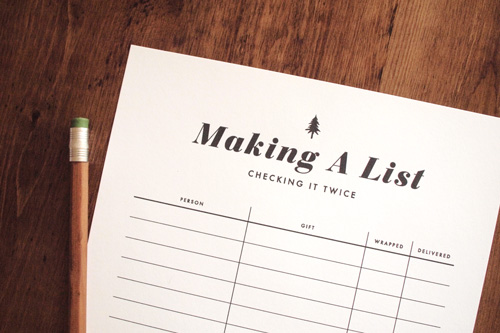 i want to make a list